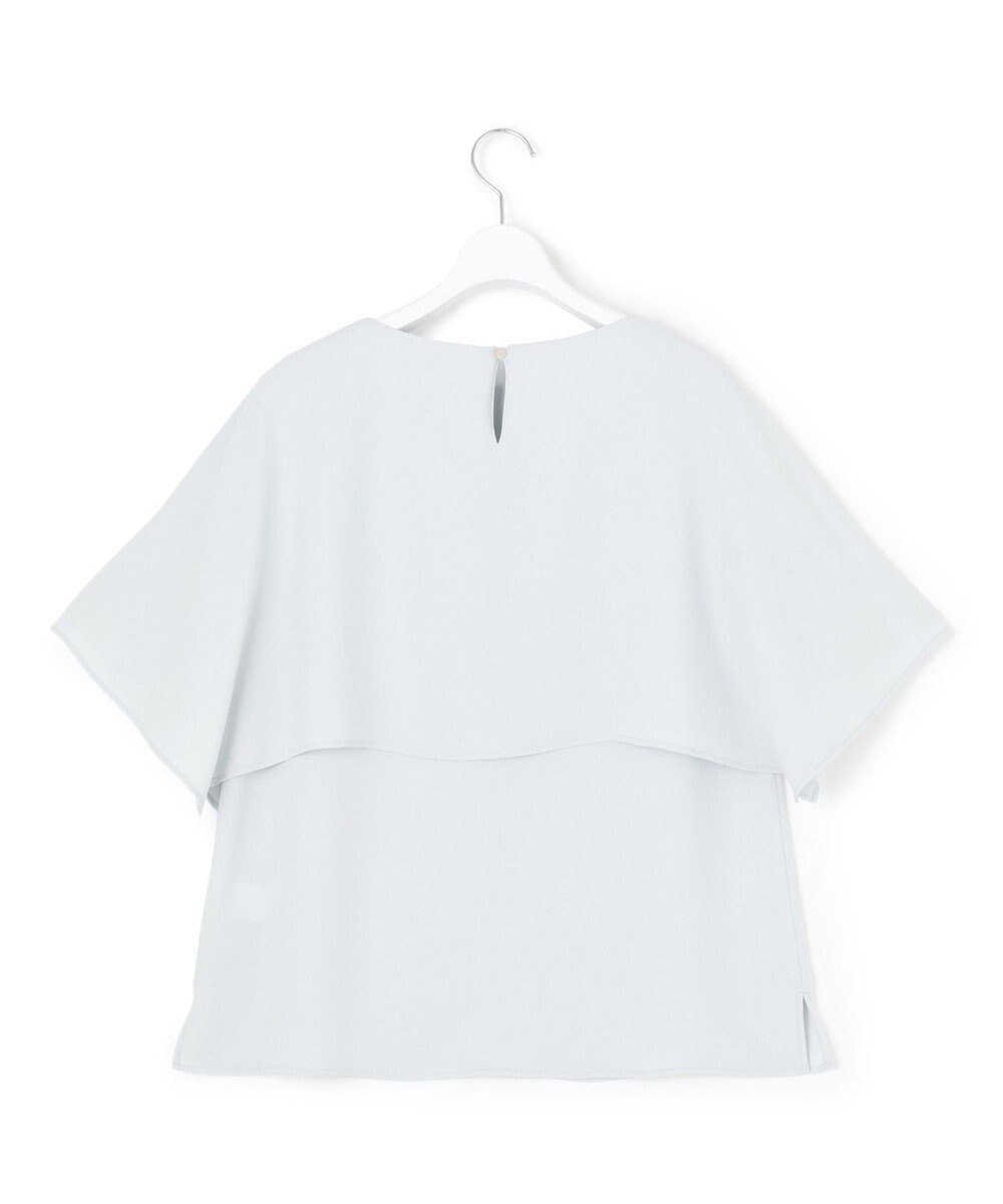 23区 L 【吸水速乾/UVカット/接触冷感】ストレッチジョーゼット  ケープデザイン カットソー 