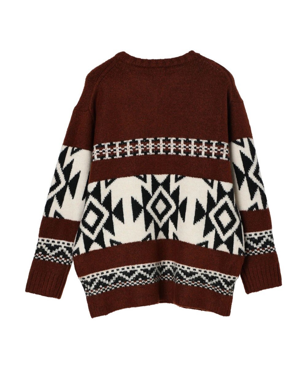 CRAFT STANDARD BOUTIQUE オルテガ柄ニットＺＩＰブルゾン 