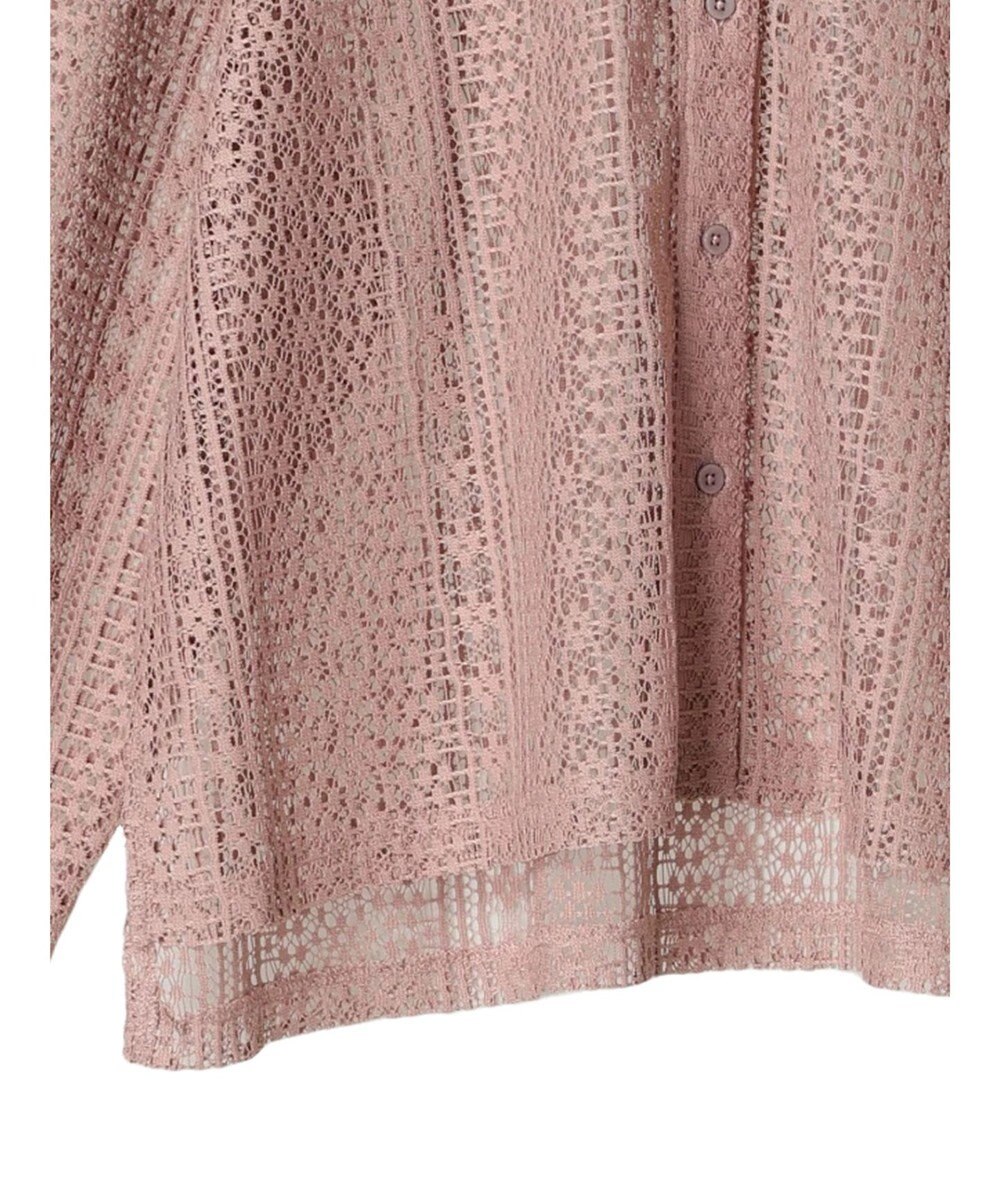 earth music&ecology レースショートシャツ 