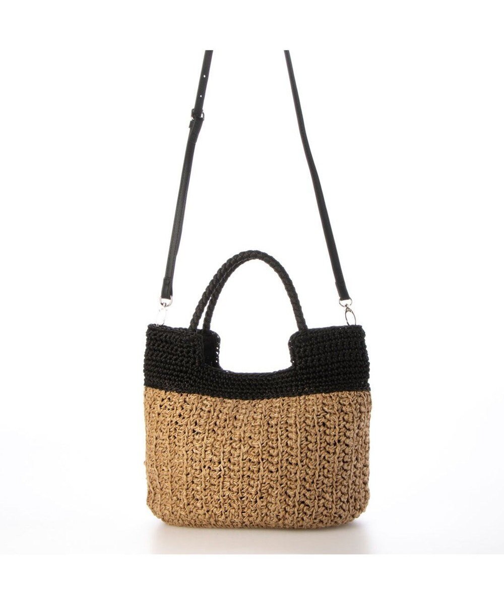 UNBILLION カシュカシュ cachecache / 切り替え編みクロッシェ2wayミニトート 