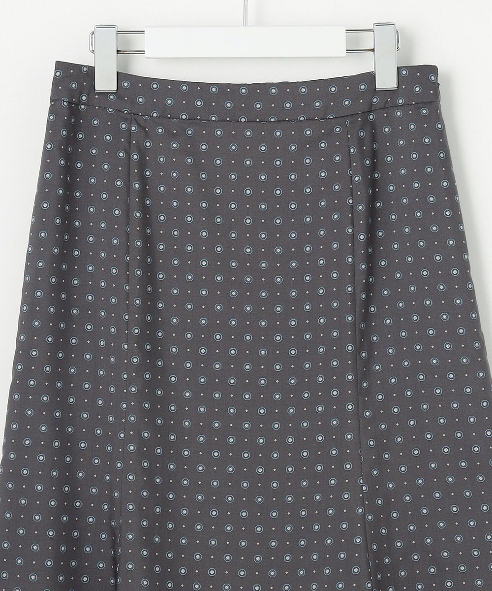 J.PRESS LADIES L 【洗える】ジオメトリックプリント スカート 