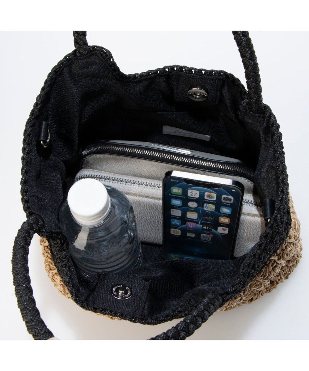 UNBILLION カシュカシュ cachecache / 切り替え編みクロッシェ2wayミニトート 