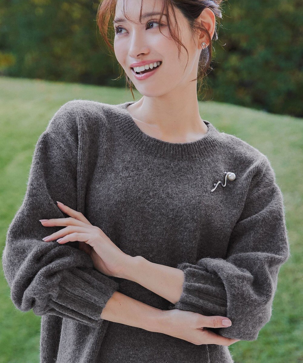 Tiaclasse 袖タックニットプルオーバー 