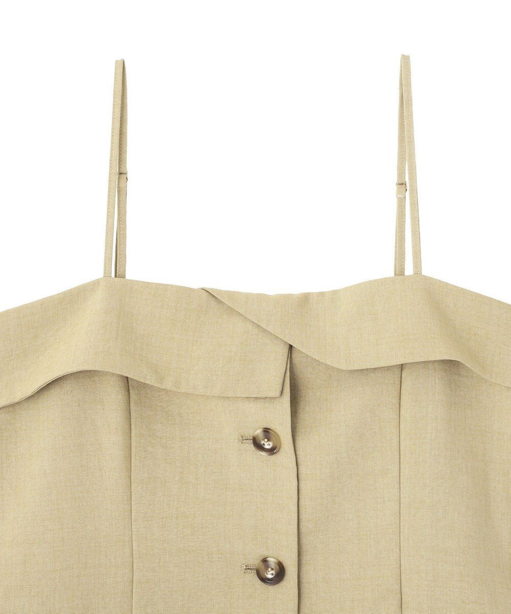 earth music&ecology 【セットアップ対応】フラップボタンビスチェ 