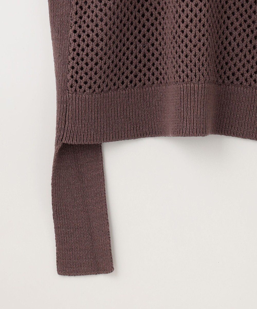 GRACE CONTINENTAL メッシュ2wayニットトップ 