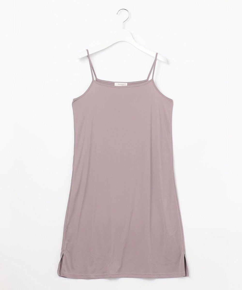 Feroux 【洗える】透かし編みニット ワンピース 