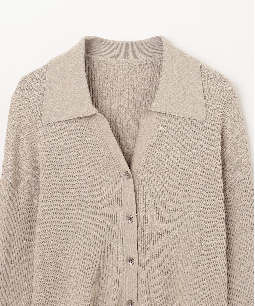 GRACE CONTINENTAL スラブリブシャツニットトップ 