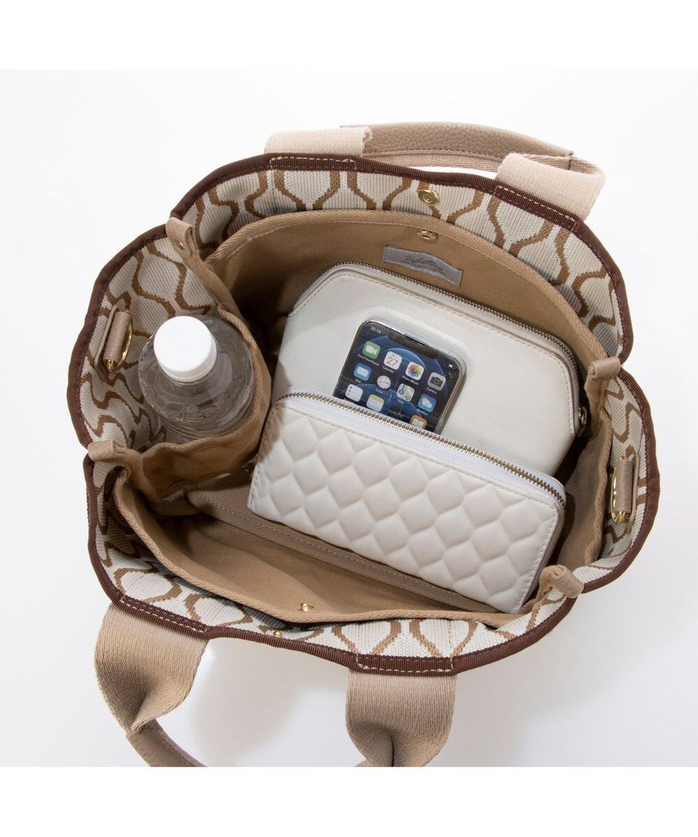 UNBILLION カシュカシュ cachecache / 柄アソートジャガード2wayトートバッグ 