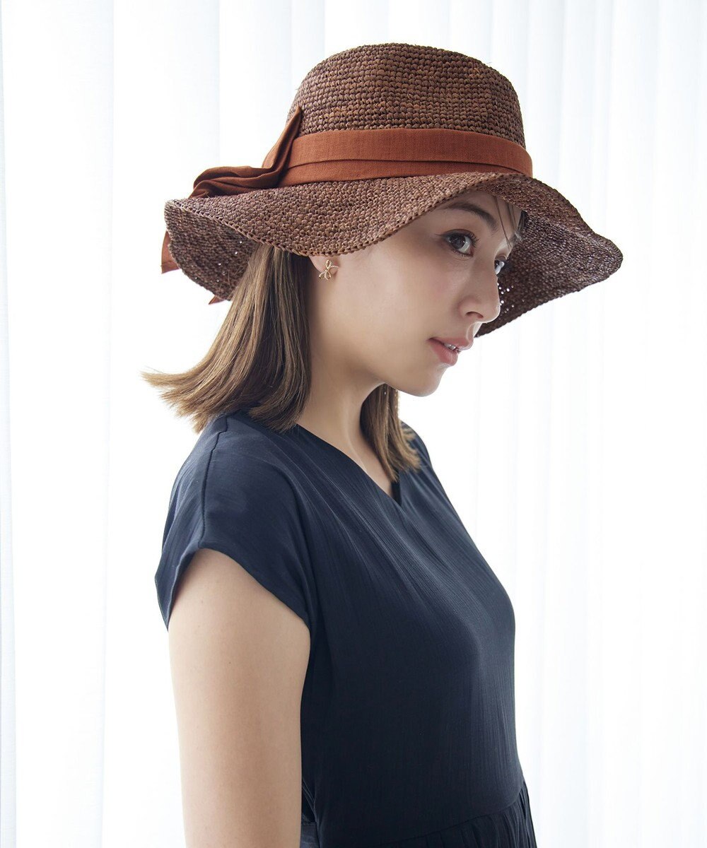 Tiaclasse  ツバ広リボンハット 