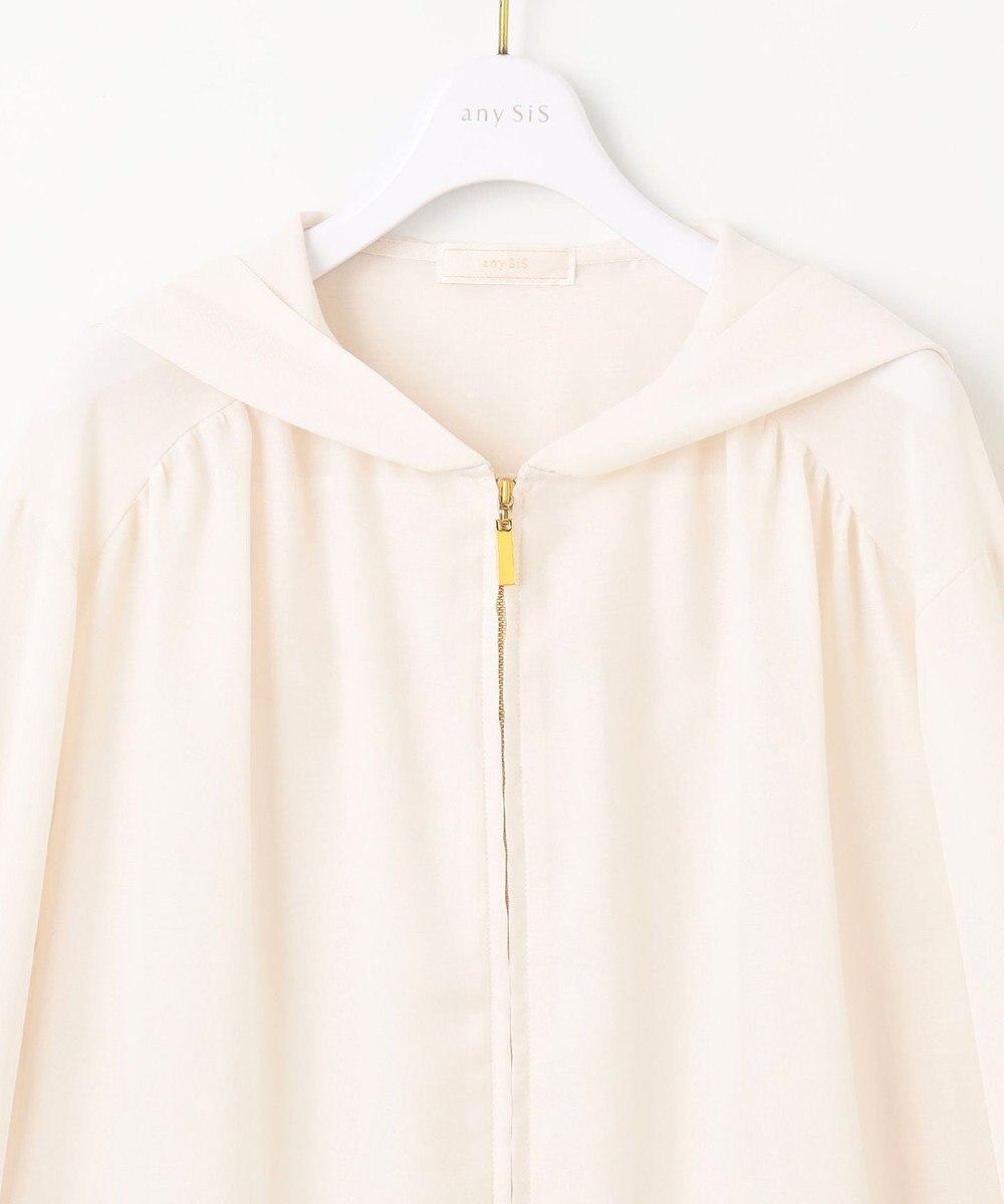 ANY SIS 【接触冷感】シアー パーカー 