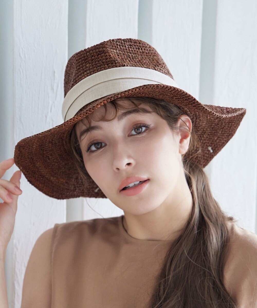 Tiaclasse  ツバ広リボンハット 