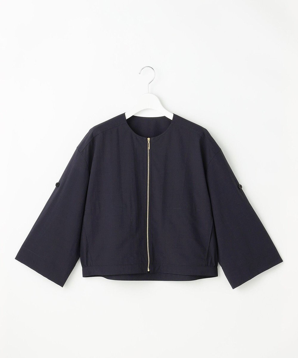 自由区 ファンクショナルブロード ノーカラーブルゾン 