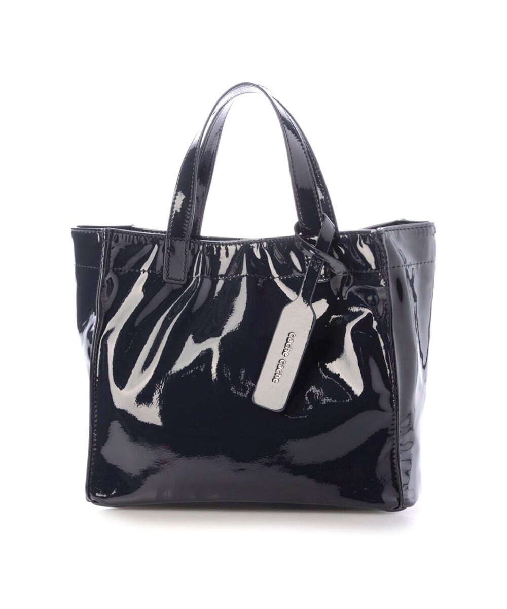 UNBILLION カシュカシュ cachecache / ソフトエナメルスクエア手提げトートS 