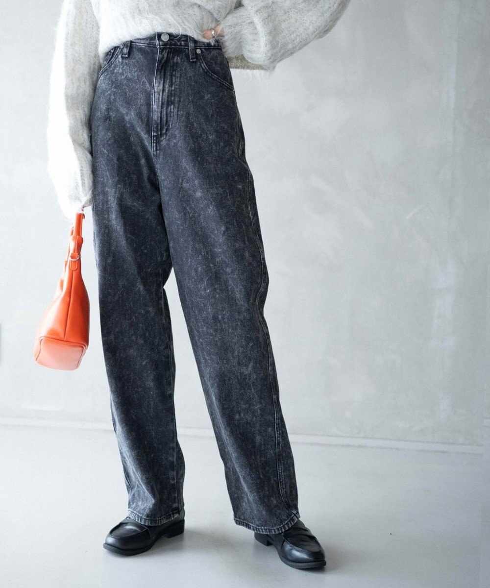 WEGO ルーズストレートデニムパンツ 