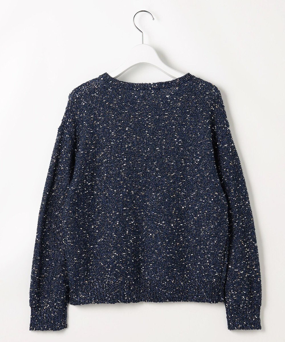 自由区 L 【1枚で華やぐ】ラメノットスパングル ニット 