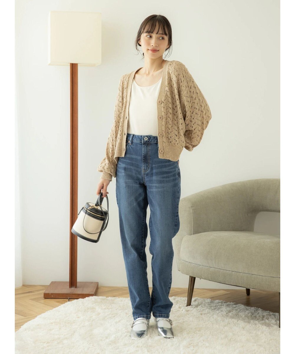 earth music&ecology テーパードデニムパンツ 