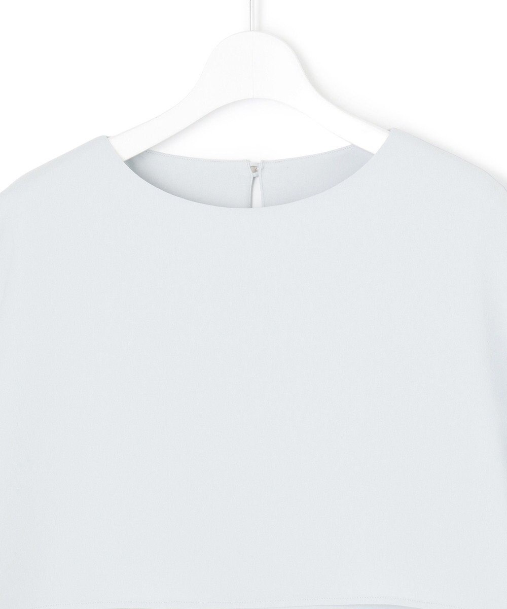 23区 L 【吸水速乾/UVカット/接触冷感】ストレッチジョーゼット  ケープデザイン カットソー 