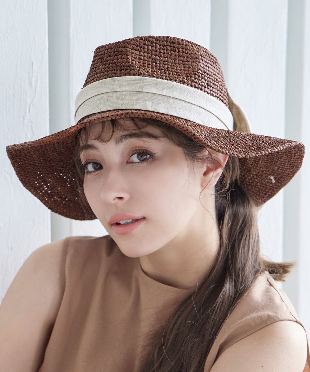 Tiaclasse  ツバ広リボンハット 