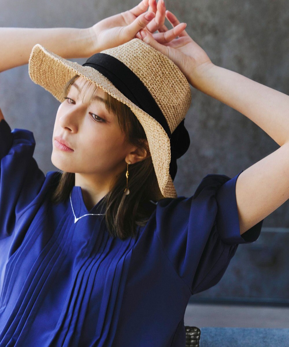 Tiaclasse  ツバ広リボンハット 