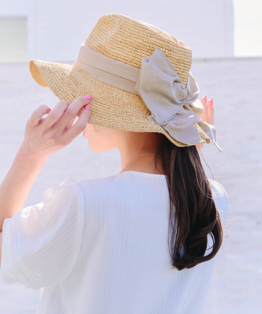 Tiaclasse  ツバ広リボンハット 