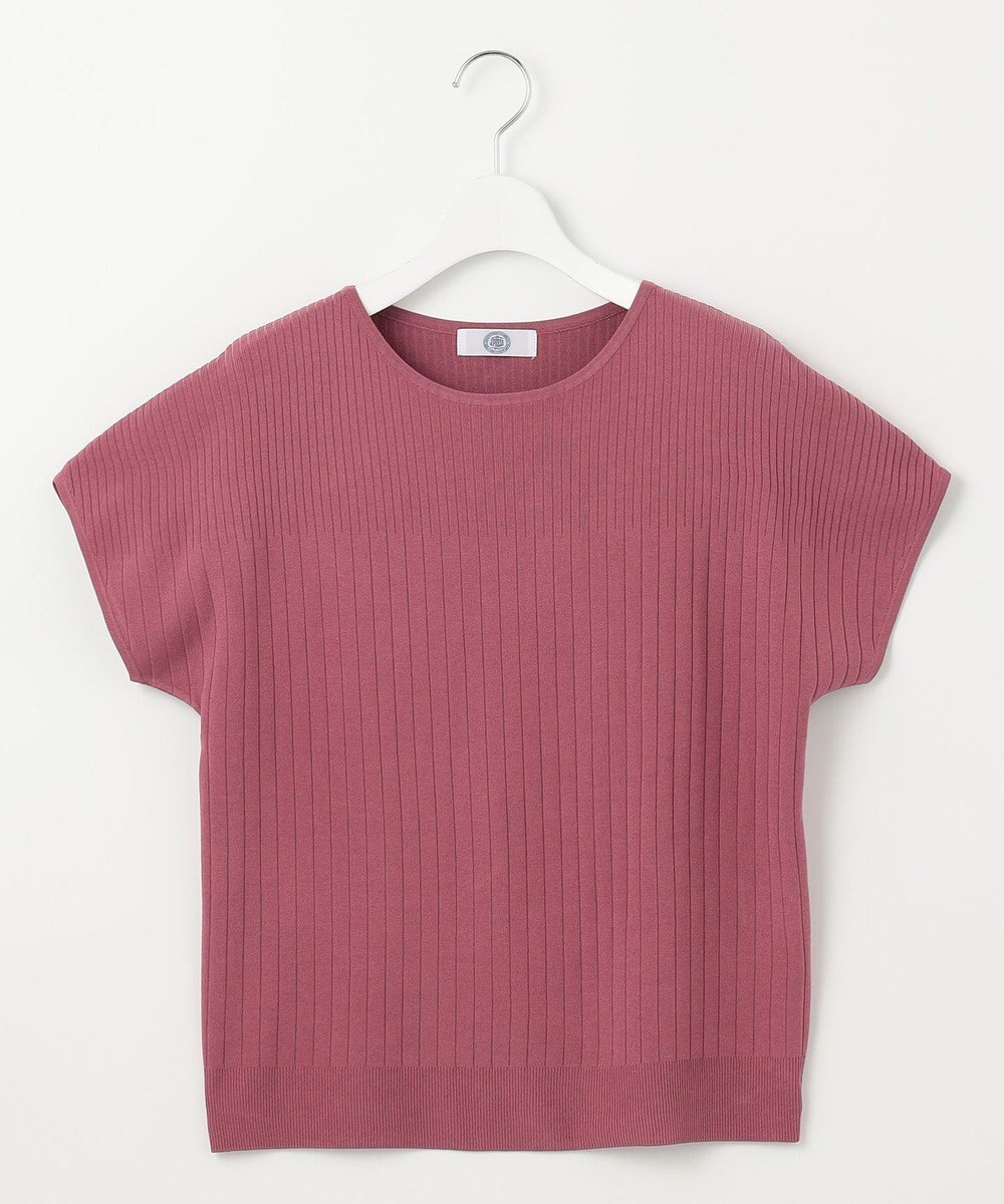 J.PRESS LADIES L 【洗える】レーヨンエリートストレッチ フレンチスリーブ ニット 