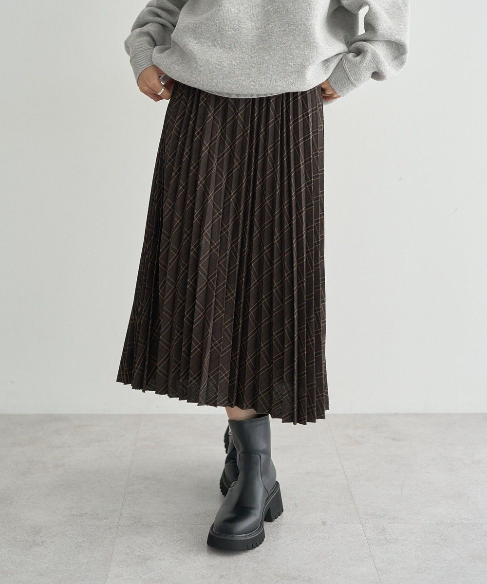 earth music&ecology プリーツミディスカート 