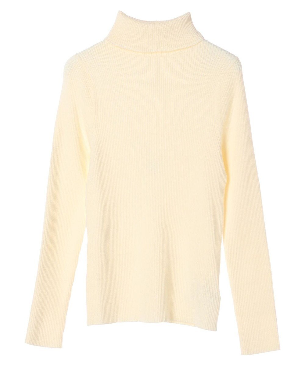 earth music&ecology やわらかタッチリブタートルネックプルオーバー 