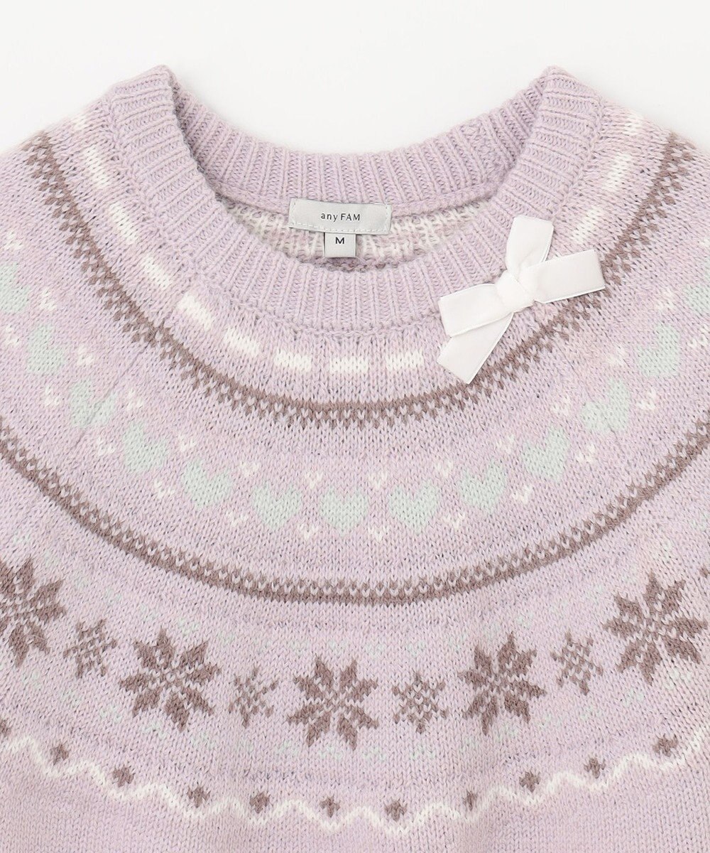 ANY KIDS ノルディック柄 ニット 