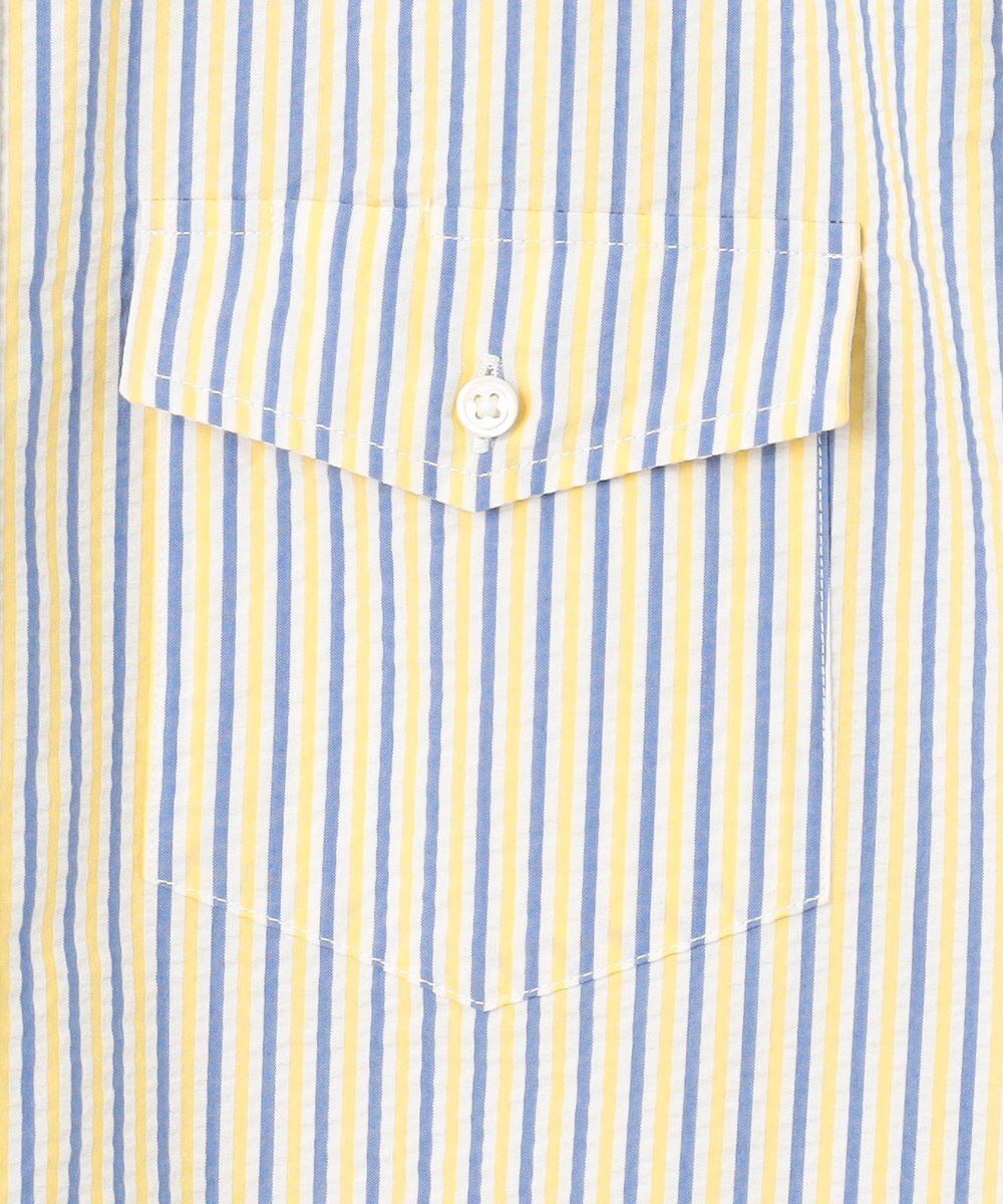 J.PRESS MEN 風が通るシアサッカーの清涼感【吸水速乾 / 高通気性】【クールマックス】サッカーストライプ シャツ / B.D. 