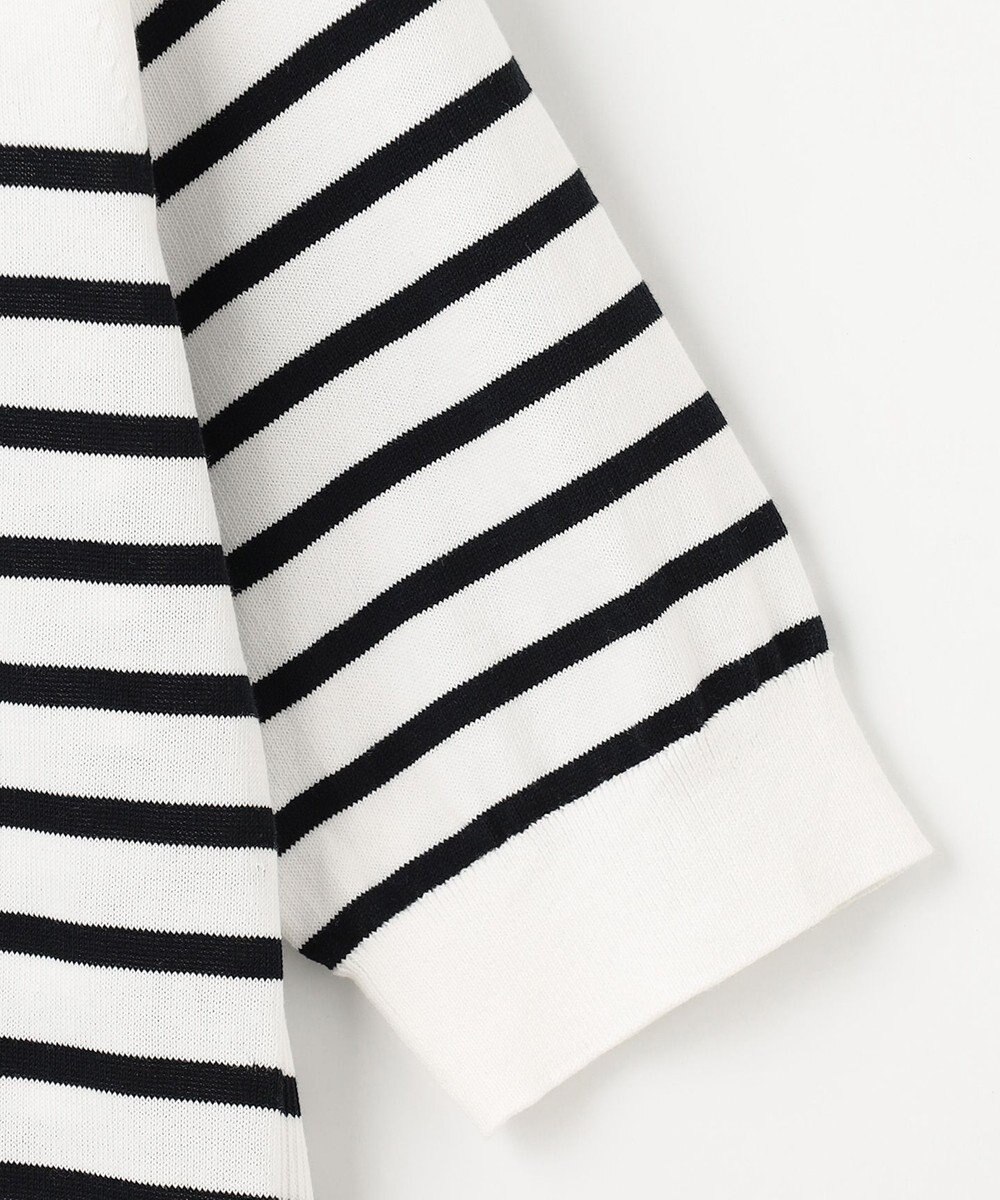 J.PRESS LADIES 【洗える】BASIC HT-COTTON クルーネック ボーダー ニット 