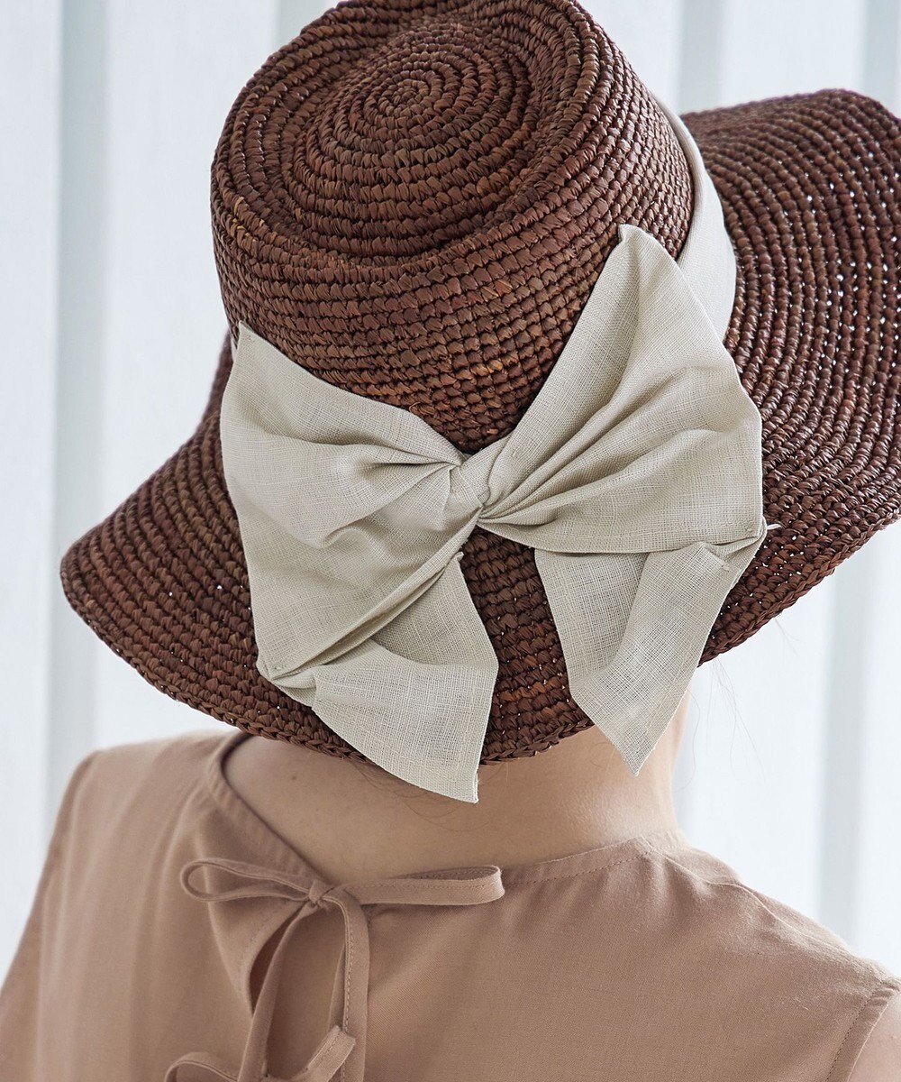 Tiaclasse  ツバ広リボンハット 