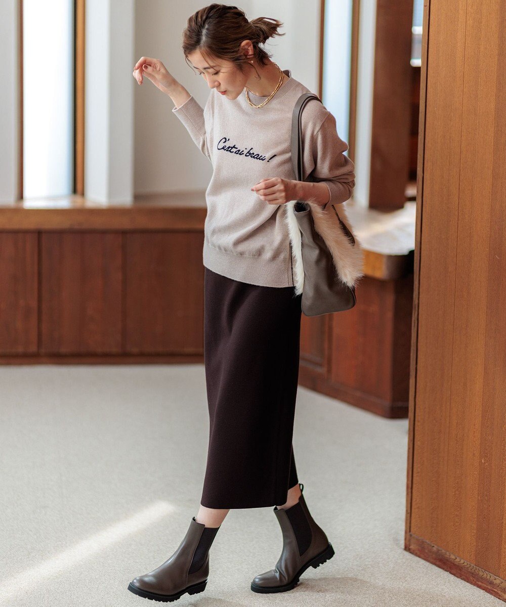 23区 ファーコンビ トートバッグ 