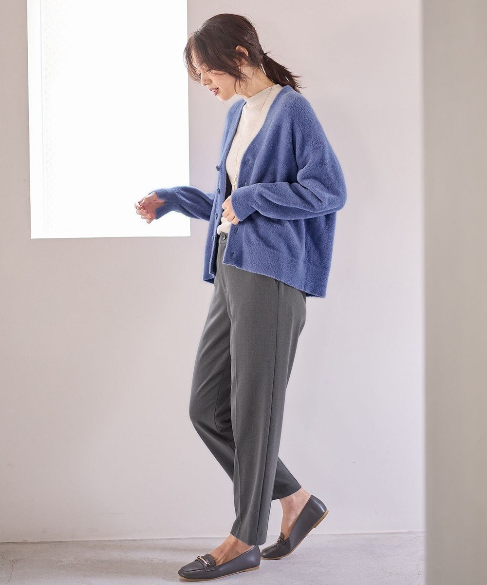 ANY 【洗濯機可】フェザーニットカーディガン 