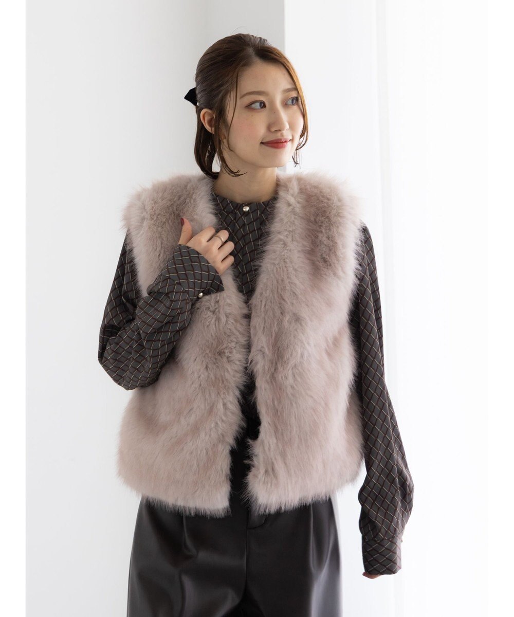 Te chichi ショートファーベスト 