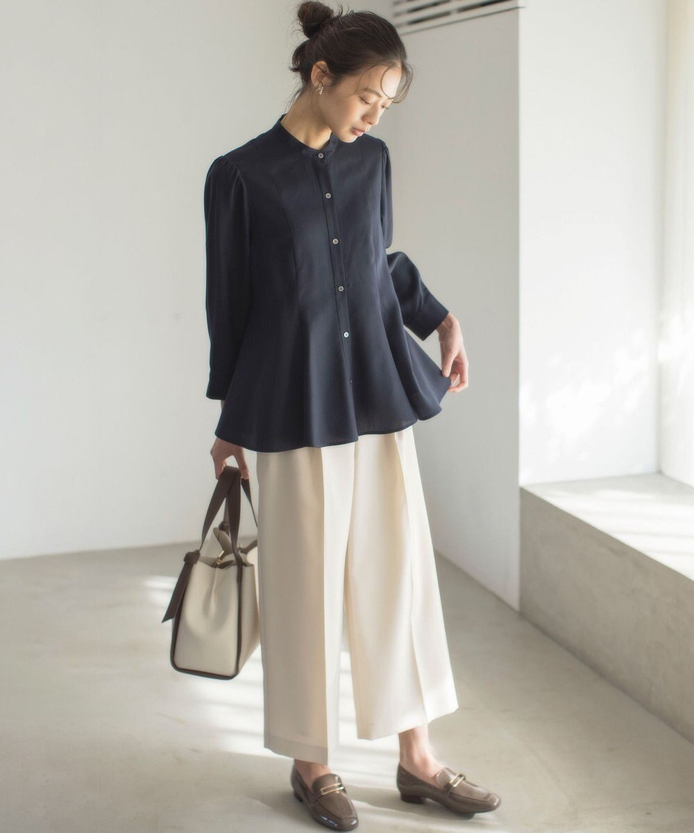 組曲 リヨセルシャーティングペプラム ブラウス 