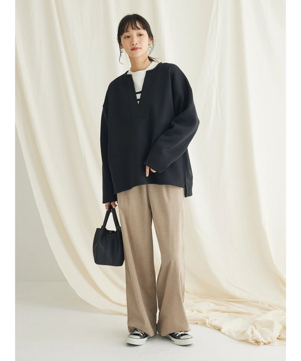 CRAFT STANDARD BOUTIQUE ニットフリースキーネックプルオーバー 