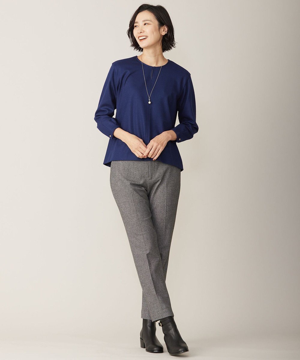 J.PRESS LADIES S ウールスムース ペプラム カットソー 