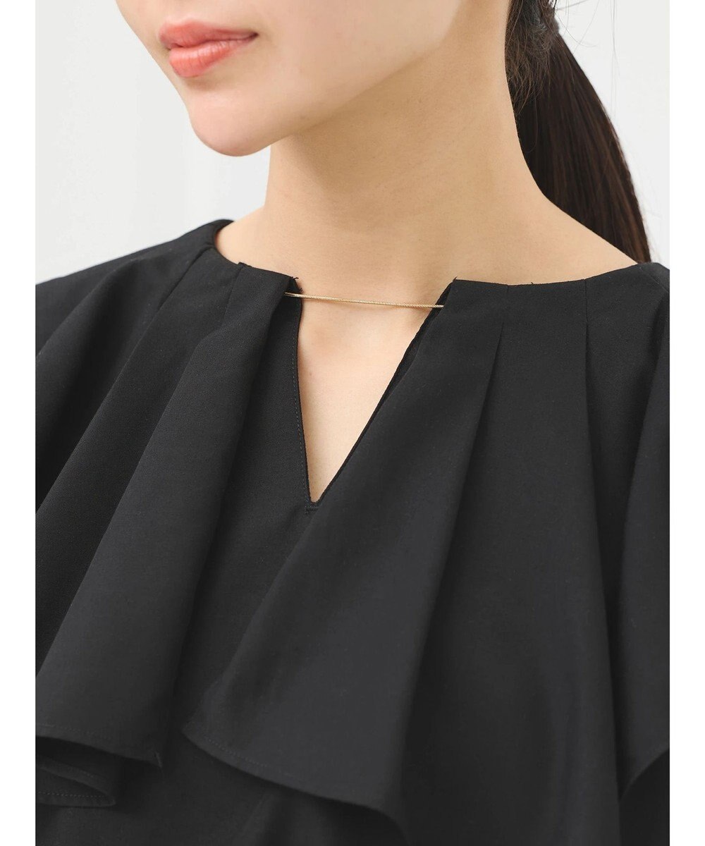 earth music&ecology ビッグカラーチェーンブラウス 