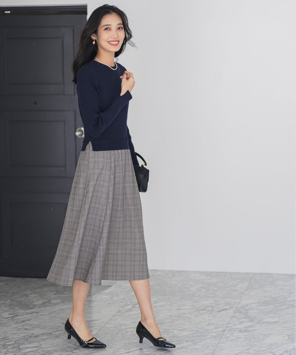 ANY SIS S ドッキングニット ワンピース 