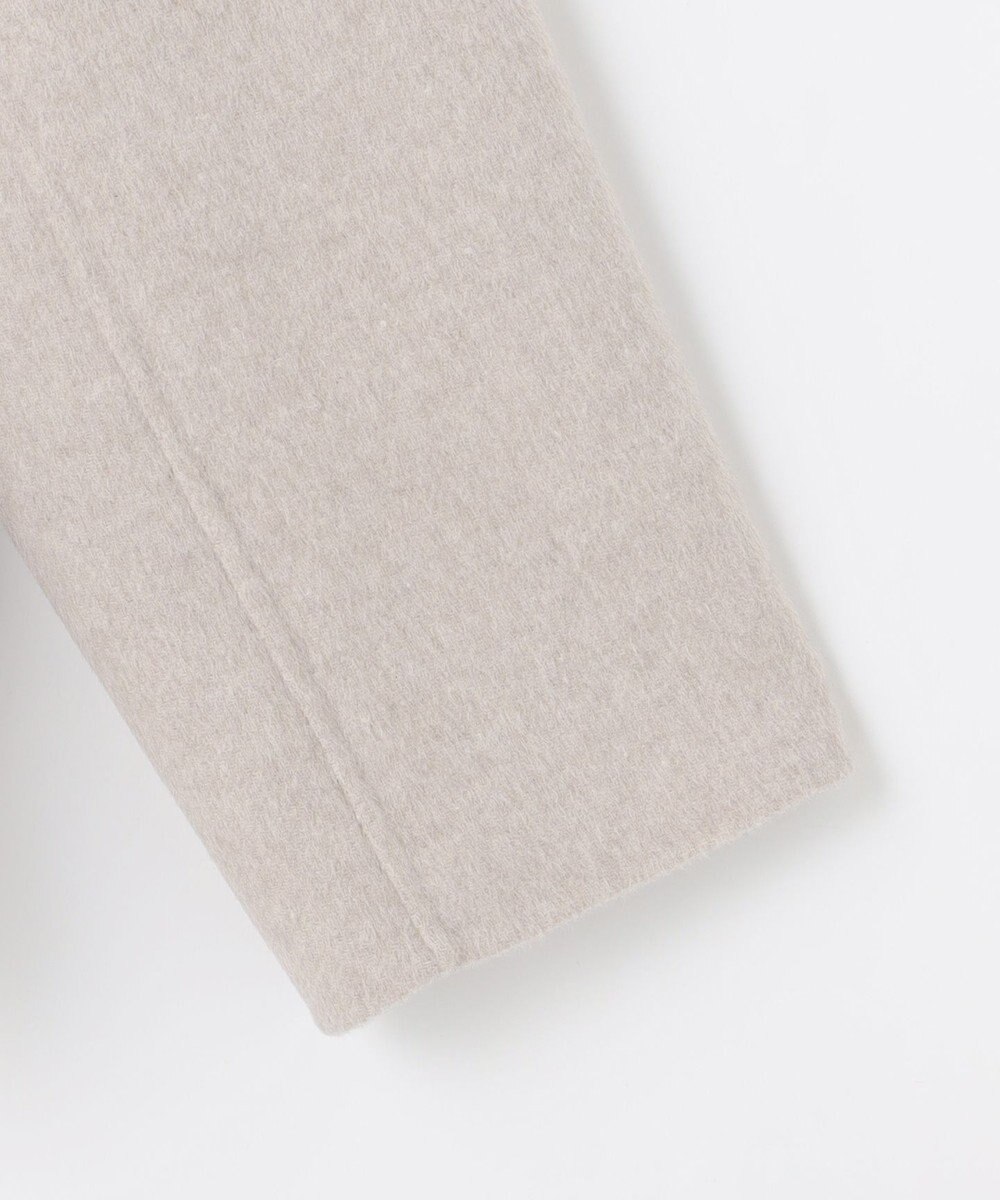 J.PRESS LADIES L ウールナイロンリバー ノーカラー コート 