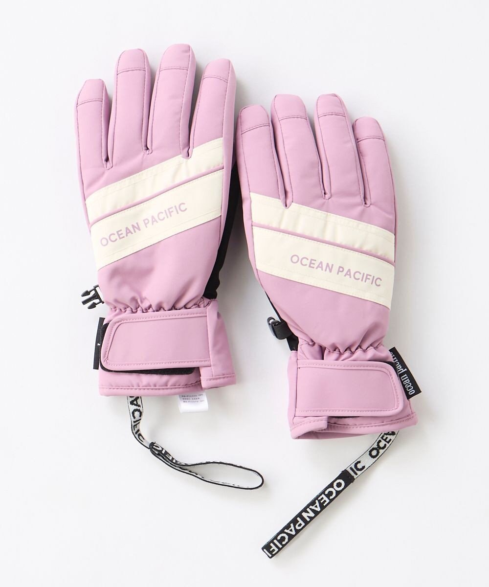 OP／FILA 【ocean pacific】撥水/中綿入りスノーグローブ スマホタッチ可能 