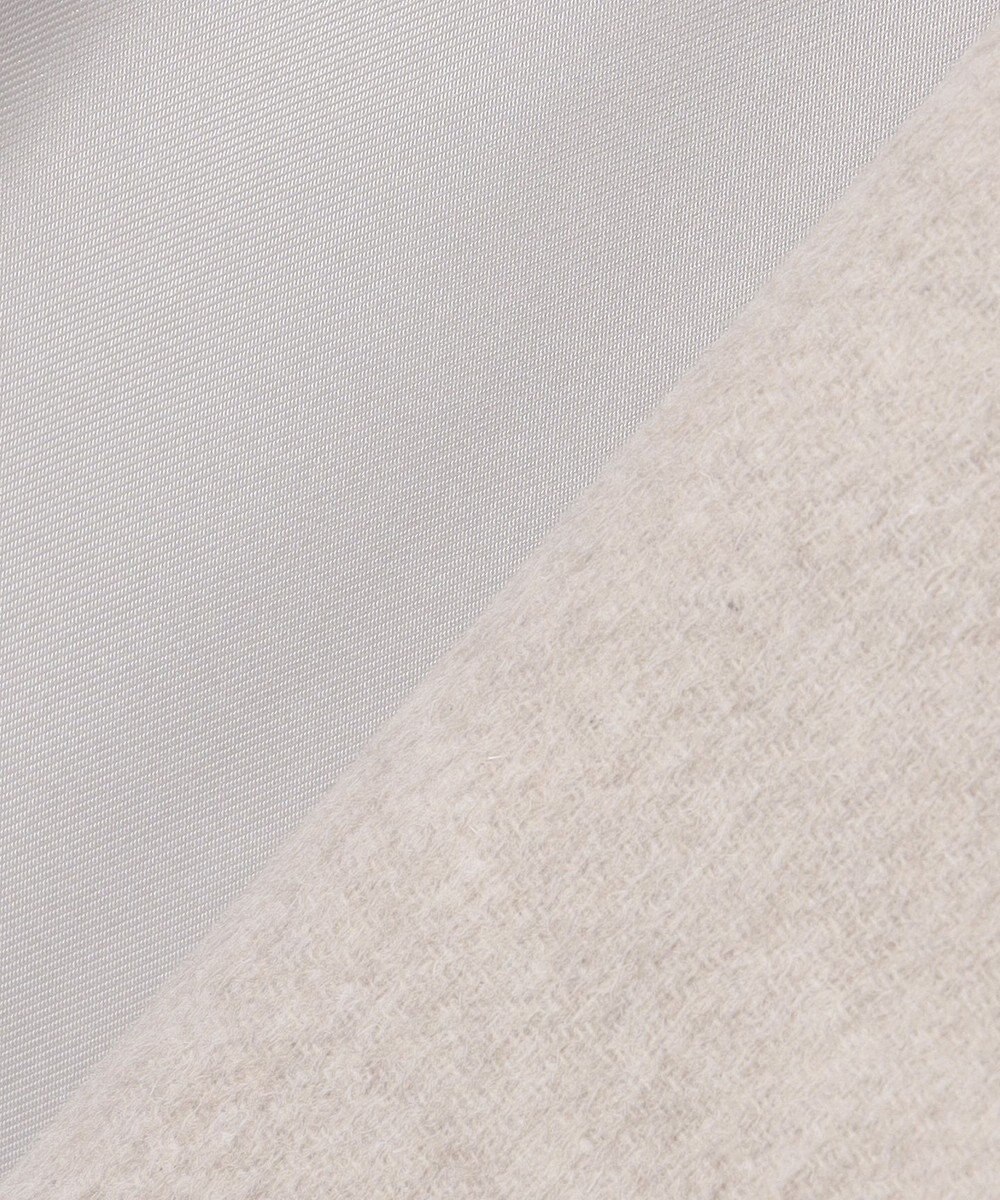 J.PRESS LADIES L ウールナイロンリバー ノーカラー コート 