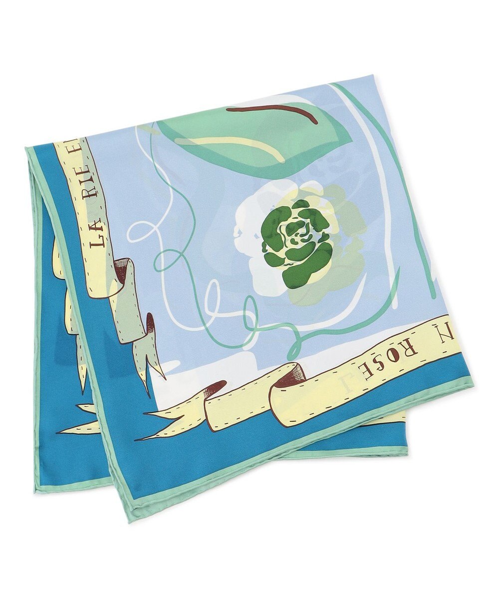 23区 manipuri コラージュローズ シルク スカーフ 