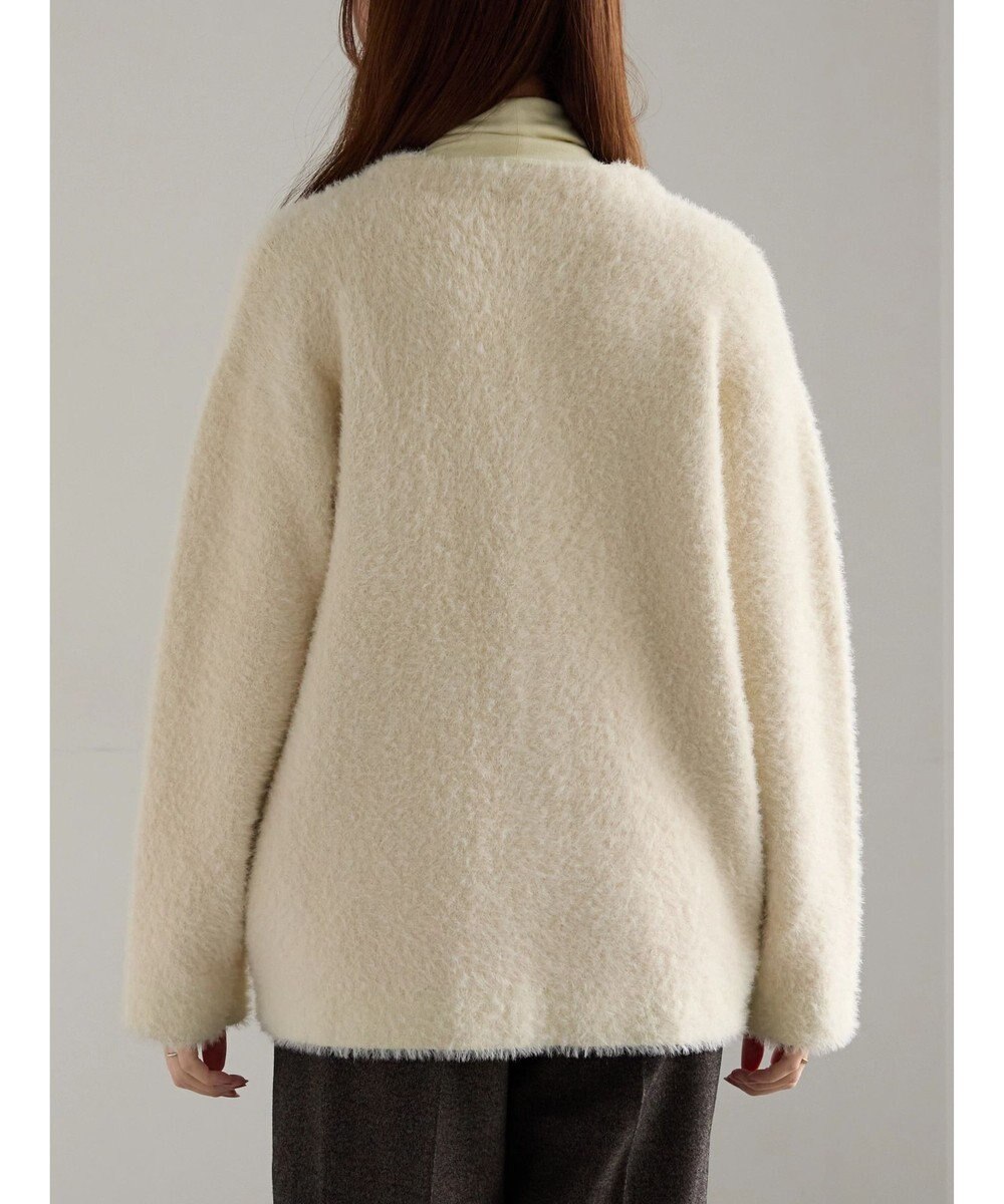 Te chichi ダブルフェイスフェザーカーディガン 