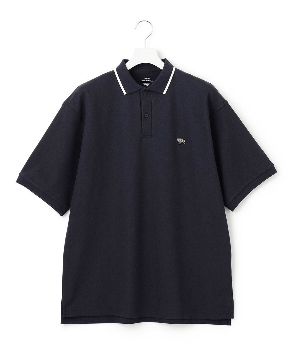J.PRESS YORK STREET 【UNISEX】ブルドック ワンポイント ポロシャツ 