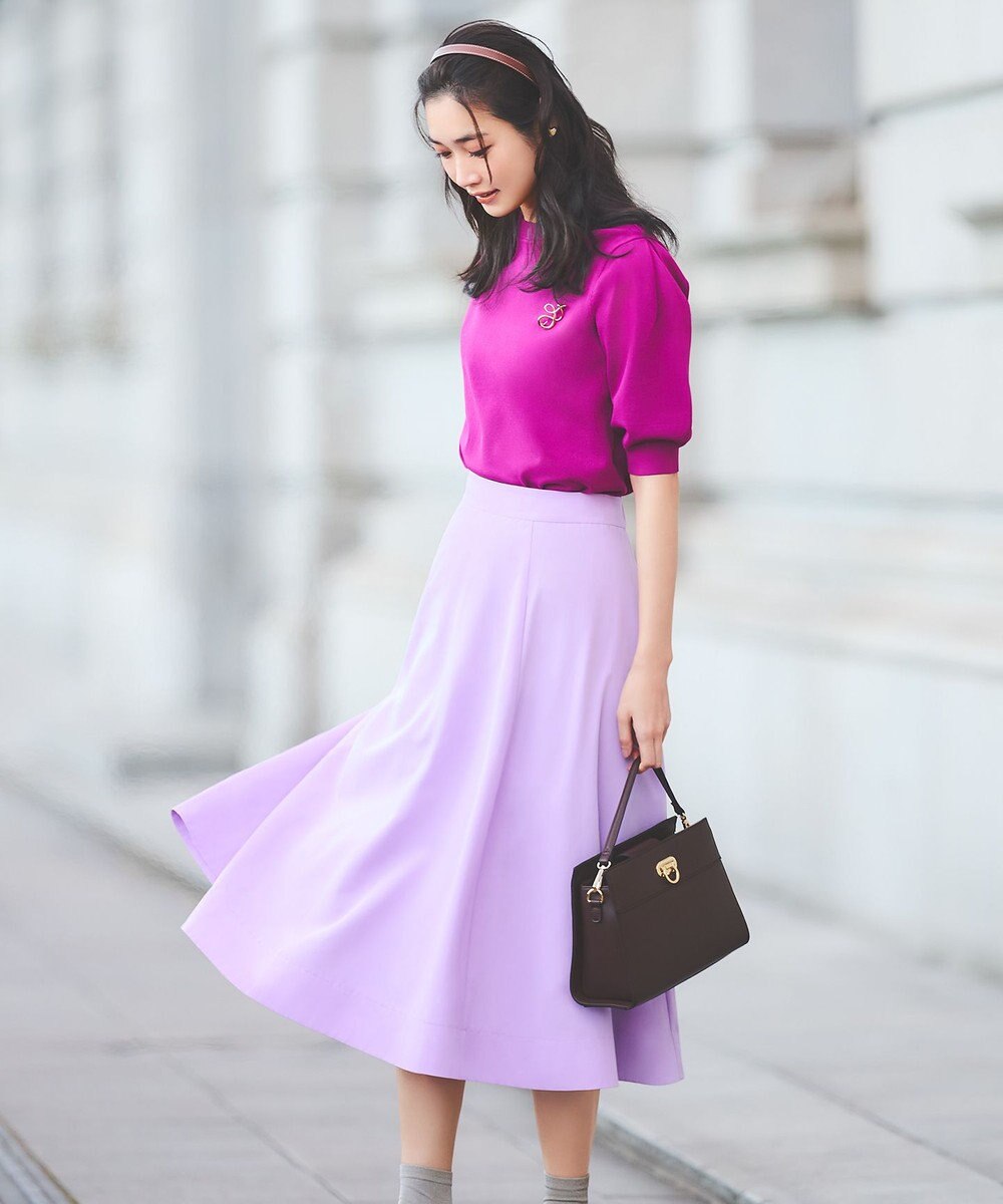 組曲 【5色展開・後ろゴム仕様】カラータフタ スカート 