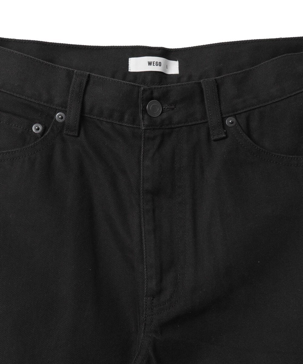 WEGO 【ユニセックス着用ITEM/SMLサイズ展開】デニムストレートパンツ 