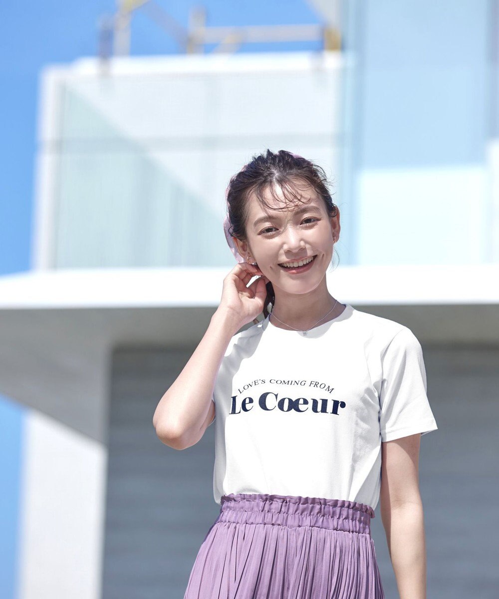 Tiaclasse 【洗える】シンプルロゴプリントTシャツ 