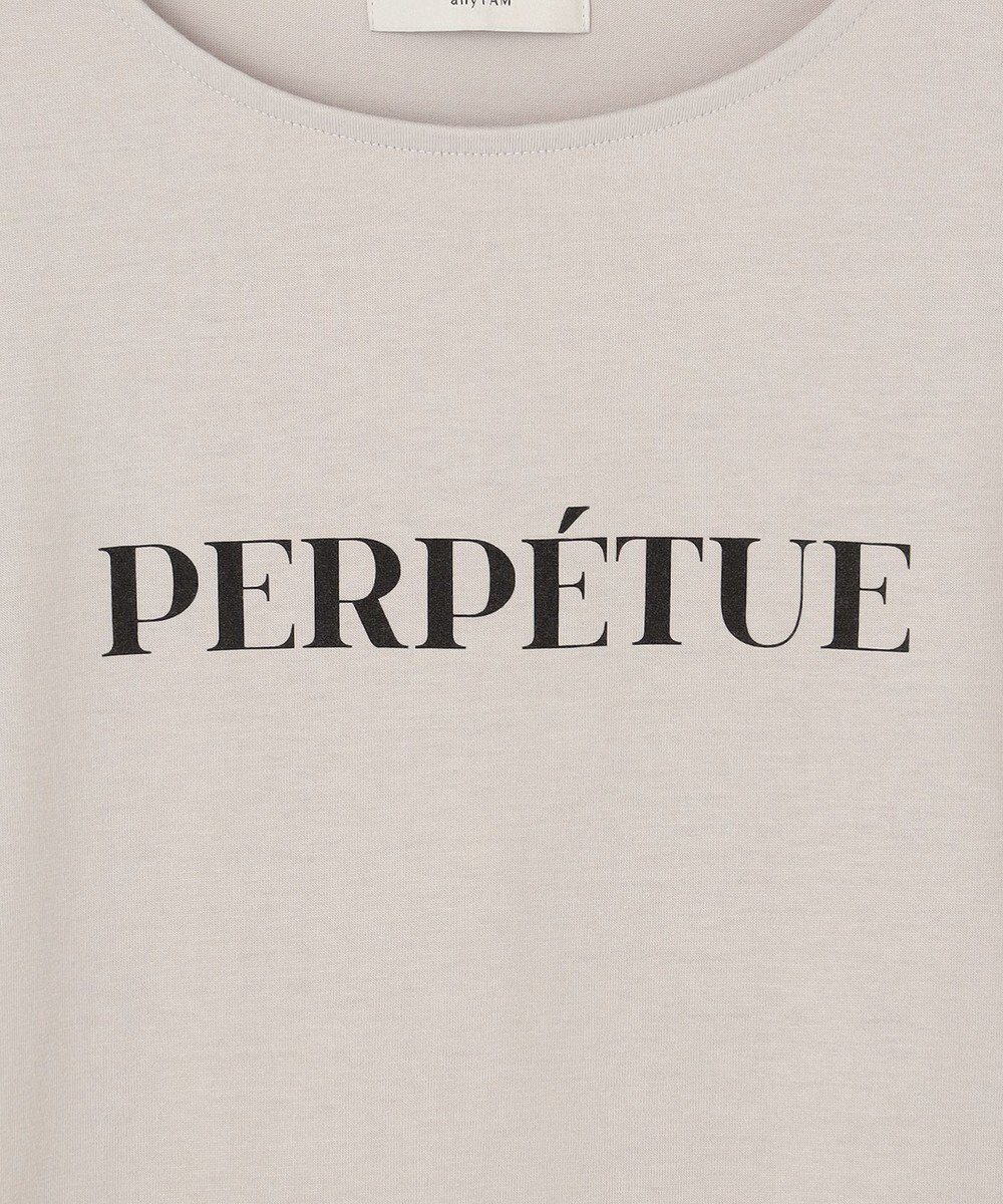 ANY L 【洗濯機可/UVケア/接触冷感】フレンチスリーブロゴ・カラーTシャツ 