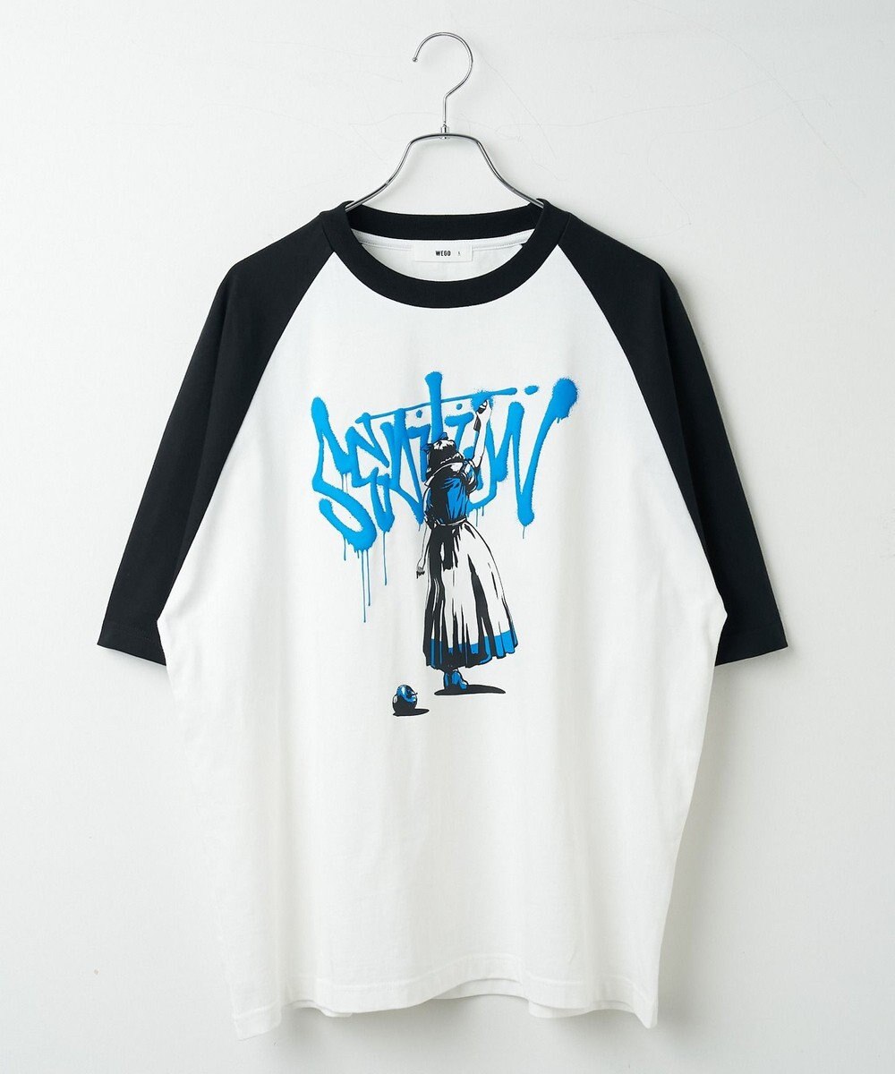 WEGO 【ユニセックス着用ITEM/】グラフィックラグランBIGT（S） 